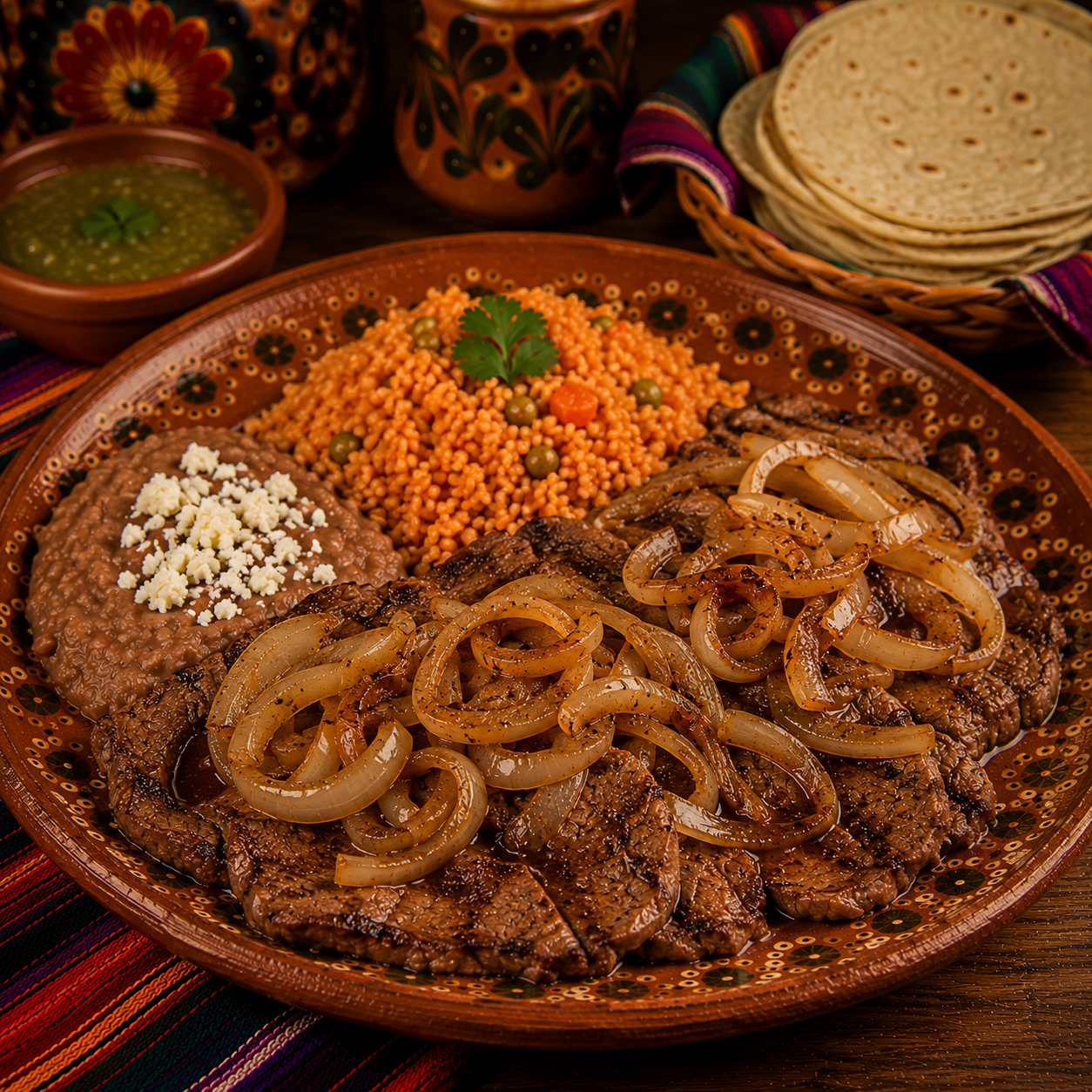 Bistec Encebollado