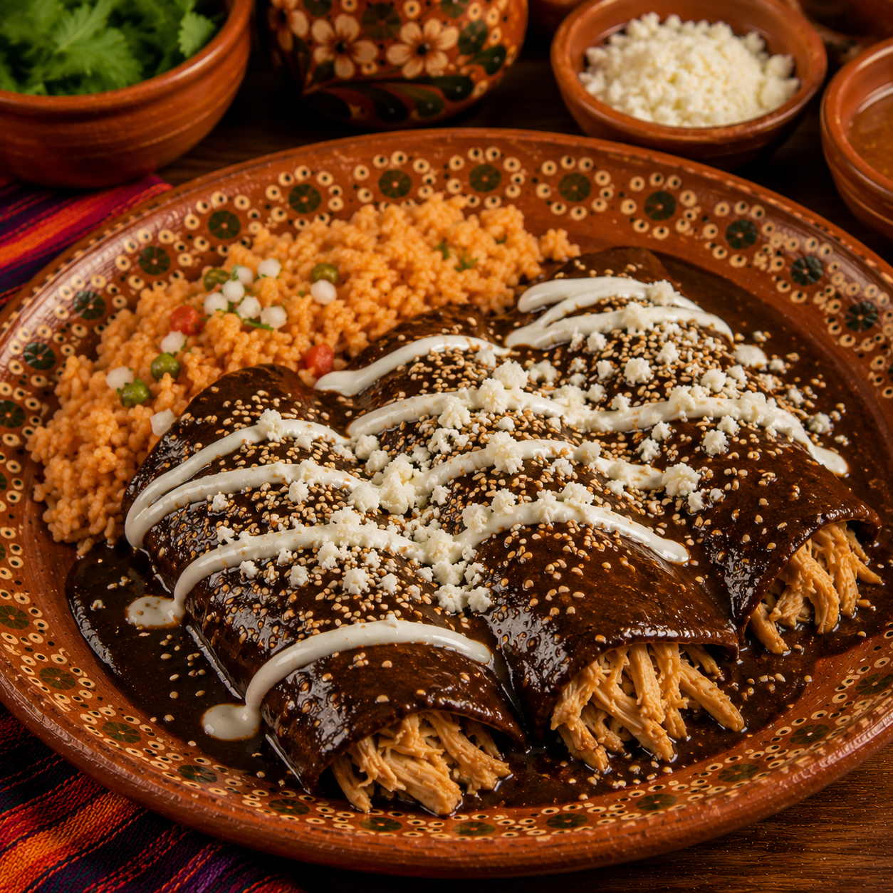 Enchiladas de Mole
